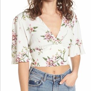 Floral crop top